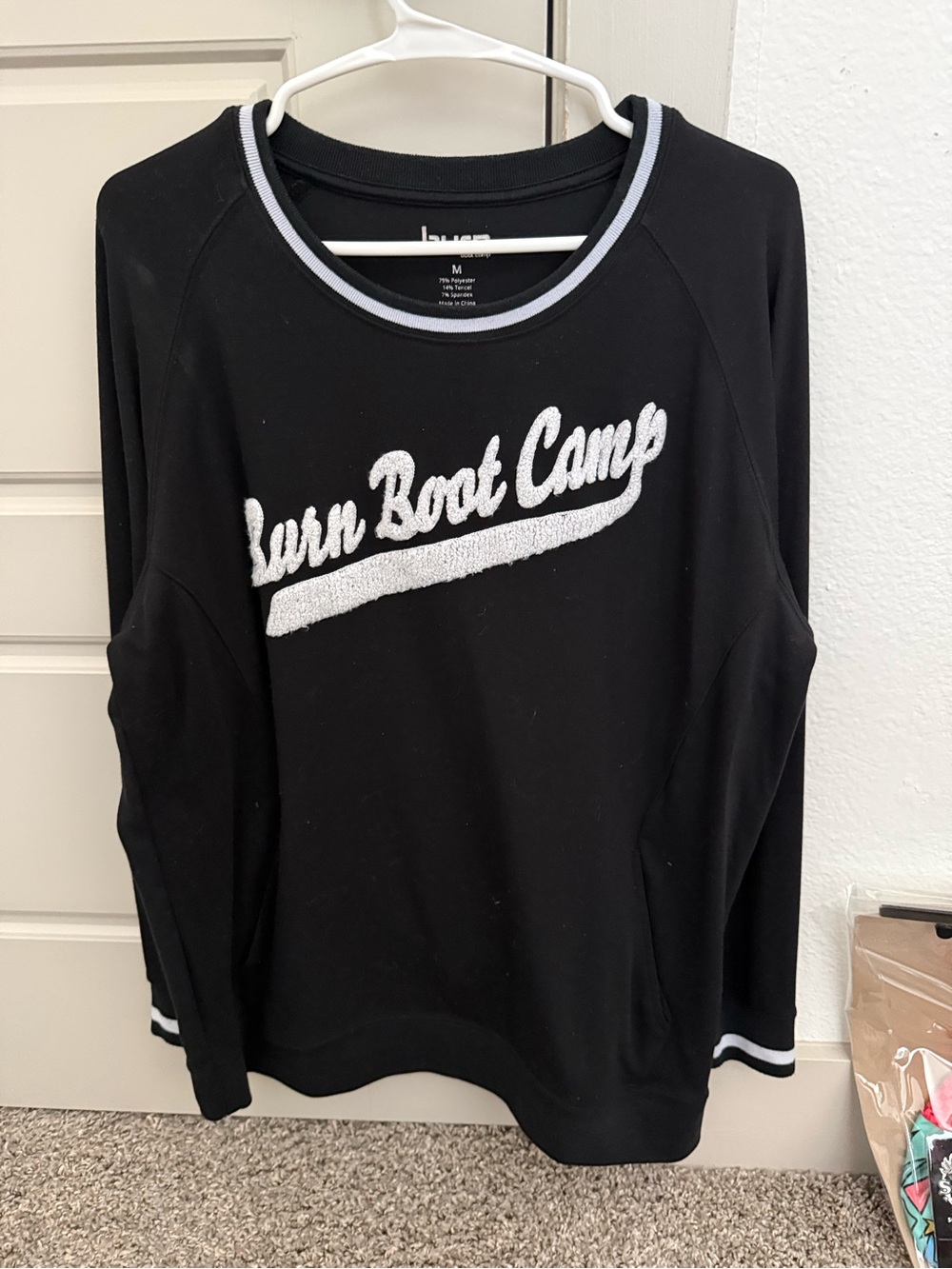 Burn Boot Camp Black Crewneck Sweatshirt